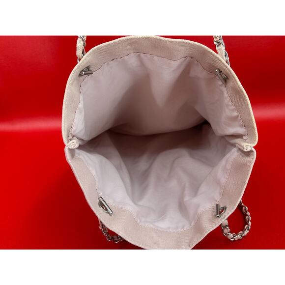 Girls Can Do Anything Zadig & Voltaire Parfums Chain Strap Pink Canvas Bag - Picture 10 of 14